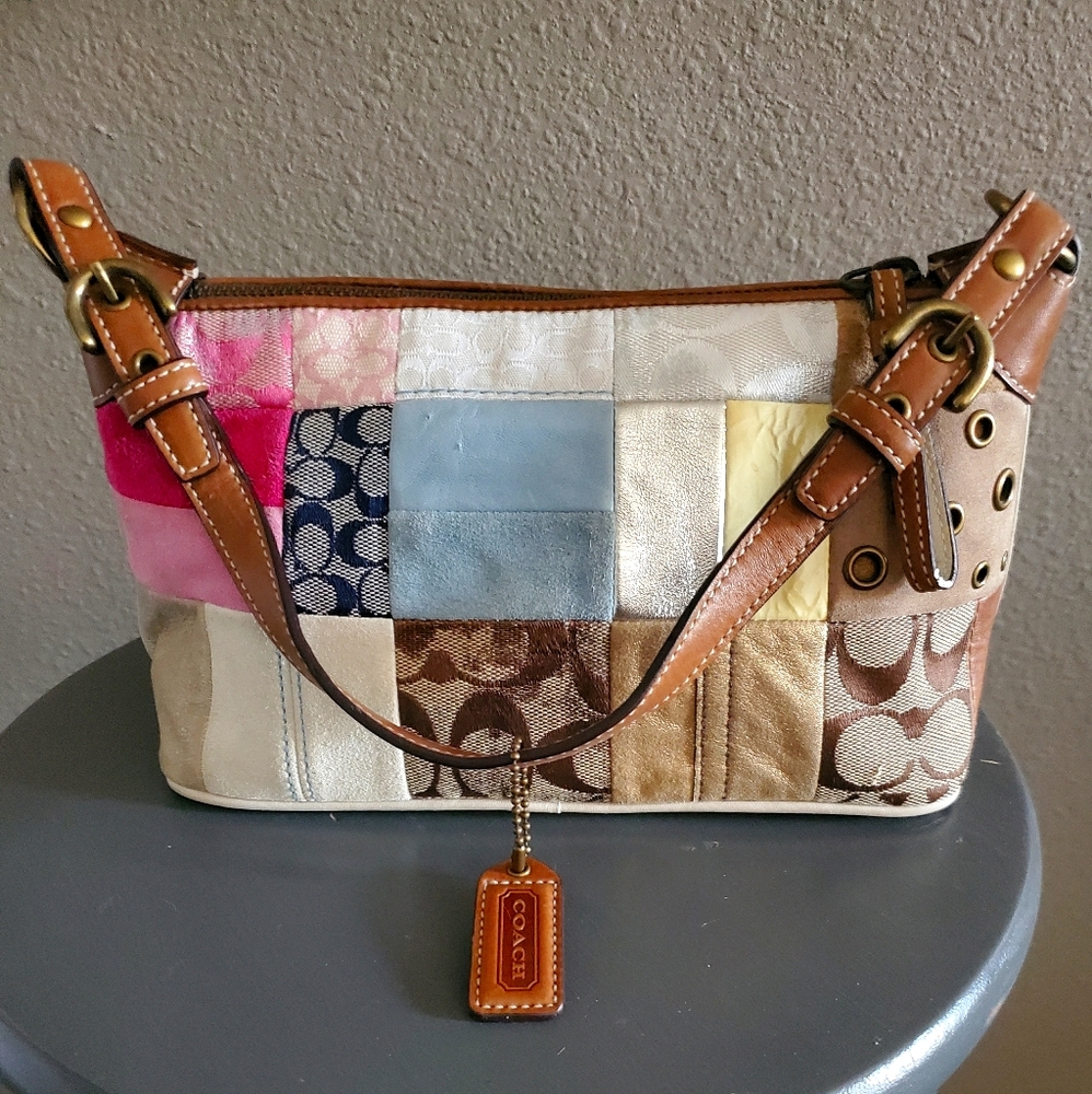 Coach patchwork mini purse